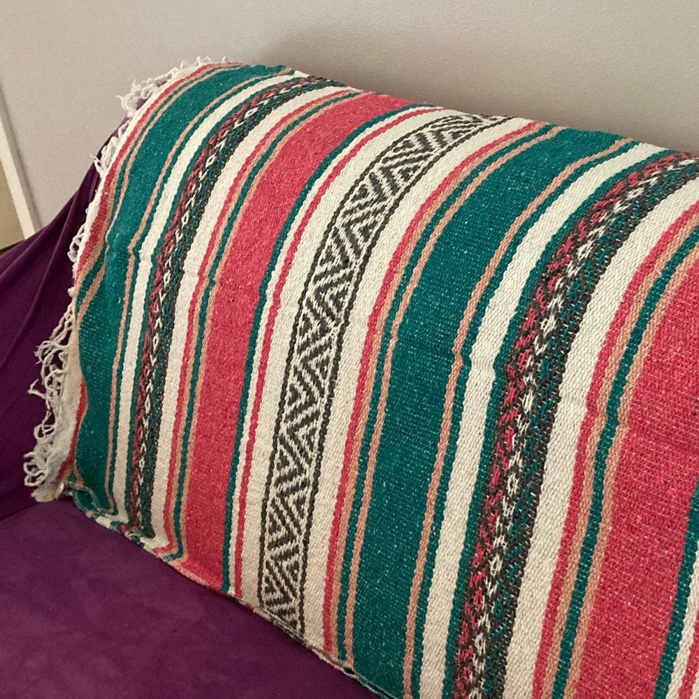 Mexican Blanket / Yoga / Throw / Falsa NWT